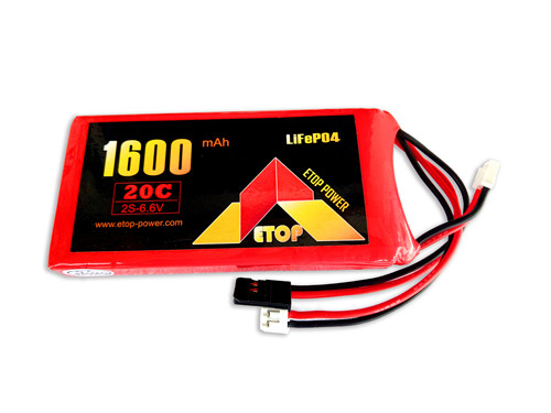 1600mAh 20C  2S-6.6V LiFe battery
