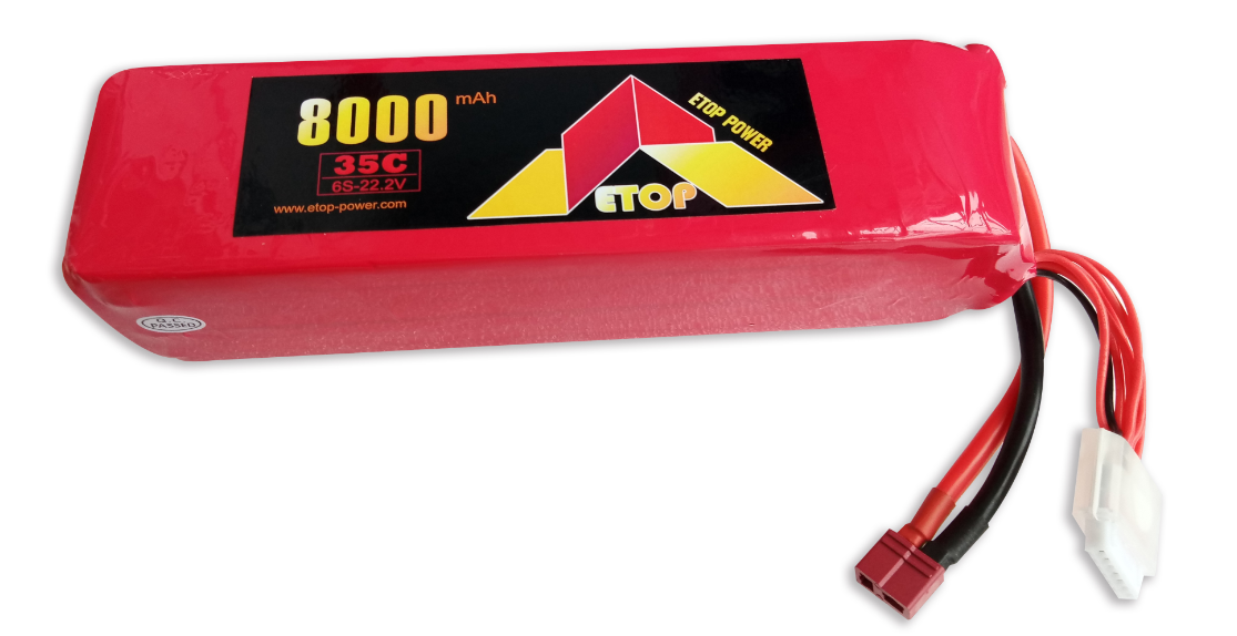 Lipo 7．4V-800mAh(3C)受信機用 E－Top Power