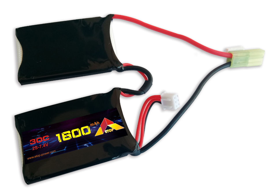 1600mAh(A) 30C 2S7.4V(2 sticks),Airsoft lipo battery UAV Battery,,Airsoft Gun Batteries,FPV
